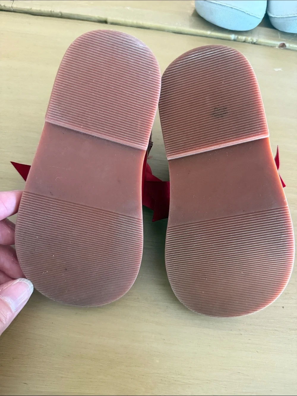 Girls' Red Patent Bow Mary Janes